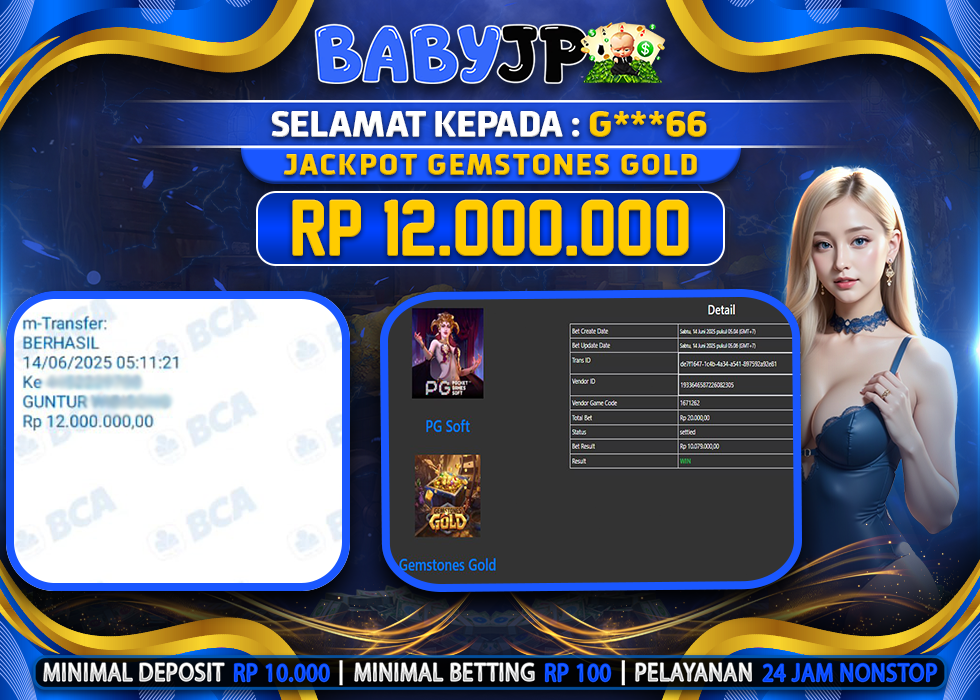 G***66 JACKPOT GEMSTONES GOLD,-LUNAS